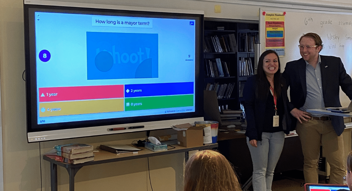 The Mayor of Wind Gap Visits Sixth Grade